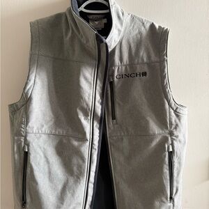 Cinch Light Gray Men's Softshell Vest